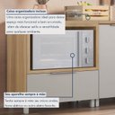 Ver mais imagens de Balcão Forno 1 Gaveta Marquesa 80cm 100% MDF Cinza/Nature Greige