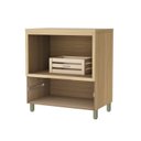 Ver imagem 4 de Balcão Forno 1 Gaveta Marquesa 80cm 100% MDF Cinza/Nature Greige