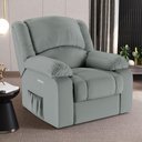 Ver imagem 3 de Poltrona do Papai Reclinável Sala de Cinema Barcelona Elétrica Touch Massagem Usb Pu Cinza