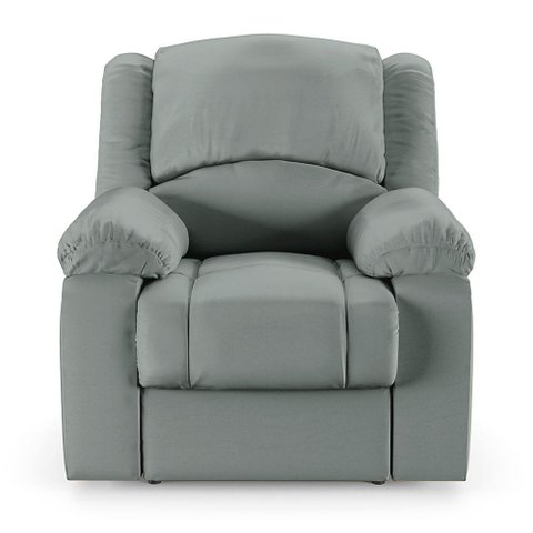 Poltrona do Papai Reclinável Sala de Cinema Barcelona Elétrica Touch Massagem Usb Pu Cinza