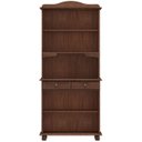 Ver imagem 5 de Cristaleira com Portas Vidro 88cm Pé Madeira Rubia Café F07 - Mpozenato