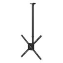 Ver imagem 1 de Suporte Tv de Teto Articulado Inclinável 10 a 60 Polegadas Rotativo Preto de Aço até 30kg Sbrp1050