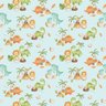 Papel de Parede Dinossauro Infantil Colorido Vivo Azul Quarto Menino Decorativo 12m - 9