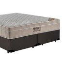 Ver imagem 3 de Cama Box Queen Bipartido Sintético + Colchão Ortobom Airtech Molas Ensacadas 65x158x198 Marrom