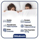 Ver imagem 5 de Cama Box Queen Bipartido Sintético + Colchão Ortobom Airtech Molas Ensacadas 65x158x198 Marrom