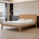 Ver imagem 3 de Cama Queen de Madeira Maciça para Colchão 158x198 Mazzaro F06 Freijó - Lyam Decor