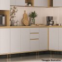 Ver imagem 5 de Balcão para Cozinha 120 Cm 3 Portas 2 Gavetas Aurora Carvalho