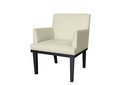 Ver imagem 2 de Kit 2 Poltronas Decorativa Vitória Suede Bege Pés Madeira Ms Decor