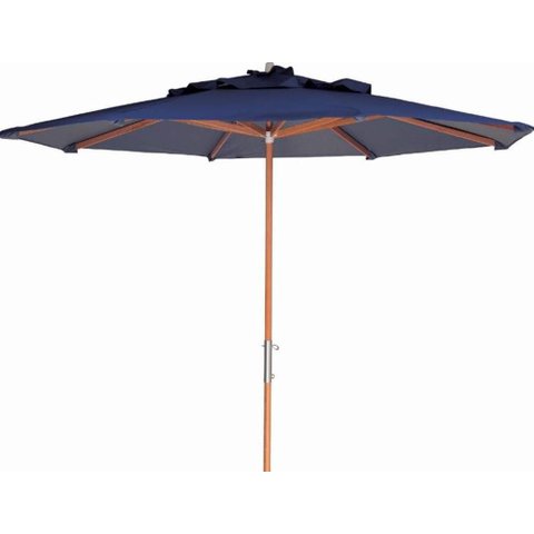 Ombrelone Leblon Azul Royal em Madeira Central 2,40 Mt (larg) com Tecido Bagun - 43757