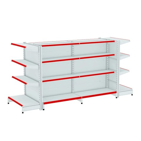 Gondola Centro 137 Amapa Fit Kit 2 Metros 2 Ponta Branco Pe V - Amapá