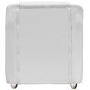 Ver imagem 6 de Poltrona Decorativa para Sala Manicure Consultório Mila Corino Branco Pés de Plástico Cromado