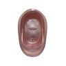 Banheira Bebê 22 Lts Valvula Água Rosa Perolado Plastibrasil - 6