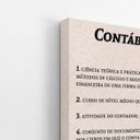 Ver imagem 3 de Contábeis Dicionário Minimalista Quadro Canvas 60x40cm