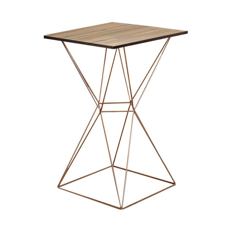 Kit Mesa Bistrô Lucca e 3 Banqueta Lucca Tampo Caramelo Ferro Bronze Sintético Preto e Almofada Verm - 4