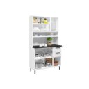 Ver imagem 4 de Kit de Cozinha Compacta Múltipla c/ 6 Portas (3 c/ Vidro) e 2 Gavetas 105cm Branco - Bertolini