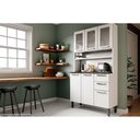Ver imagem 5 de Kit de Cozinha Compacta Múltipla c/ 6 Portas (3 c/ Vidro) e 2 Gavetas 105cm Branco - Bertolini