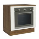 Ver imagem 1 de Balcão para Forno de Embutir 80 X 60 Cm com Tampo Rustic/branco Agata, Glamy, Stella Madesa