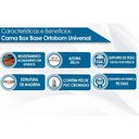 Ver imagem 2 de Cama Box Base Viúva Americana Suede Clean (128x188x23) - Ortobom