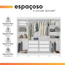 Ver imagem 3 de Guarda Roupas Casal 8 Portas 6 Gavetas 100% MDF Serena
