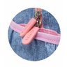 Mochila Escolar Costas Feminina Menina Juvenil Jeans Grande Borboleta Rosa Roxo Impermeável Yins - 5