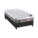Ver imagem 1 de Cama Box Solteiro: Colchão Molas Castor Pocket Light Stress Oxygen New Plush + Base CRC Suede Gray(