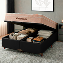 Ver imagem 5 de Conjunto Cama Box Bau Blindado Queen + Colchão Molas Ensacadas Airtech Ortobom