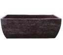 Ver imagem 1 de Vaso Planta 80x30 Jardineira Floreira Polietileno - MARROM MADEIRA 015