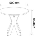 Ver imagem 6 de Mesa Redonda Retro Sun Preto