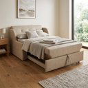Ver imagem 2 de Sofá Cama Retrátil 2 Lugares 150, Mts Corano Naomi Matrix Cor:sintetico Bege