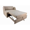 Ver imagem 4 de Sofá Cama Retrátil 2 Lugares 150, Mts Corano Naomi Matrix Cor:sintetico Bege