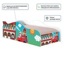 Ver imagem 5 de Cama Solteiro Infantil Ursinho Bombeiro MDF Branco com Colchão Casah