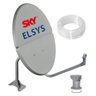 Kit Antena Parabólica Banda Ku Sky Bipartida 60cm c/ Lnb Simples e Cabo - 1