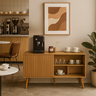 Aparador Buffet Trancoso Portas de Madeira Ripada Tampo Mdf para Sala de Jantar Cantinho do Café - 2