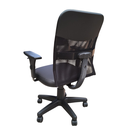 Ver imagem 2 de Cadeira de Escritório Ergonômica Apoio Lombar Preta Tela Nr17 Confortável com Rodinha