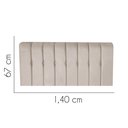 Ver imagem 2 de Painel Estofado Luxo Botão Kiara 140cm Casal para Cama Box Suede Bege - Gat Magazine