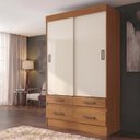 Ver imagem 7 de Guarda-Roupa Flex 2 Portas de Correr 4 Gavetas Marel Cinamomo/Off White