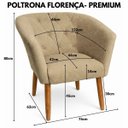 Ver imagem 2 de Cadeira Moderna para Recepção Comercial Sala de Espera Tecido Veludo Confortavel Pés de Madeira