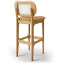 Ver imagem 5 de Kit 04 Banquetas Altas para Cozinha Bancada Sala Tela Betta Fixa L02 Bouclê Mostarda - Lyam
