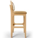 Ver imagem 2 de Kit 04 Banquetas Altas para Cozinha Bancada Sala Tela Betta Fixa L02 Bouclê Mostarda - Lyam