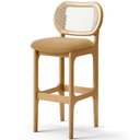 Ver imagem 6 de Kit 04 Banquetas Altas para Cozinha Bancada Sala Tela Betta Fixa L02 Bouclê Mostarda - Lyam