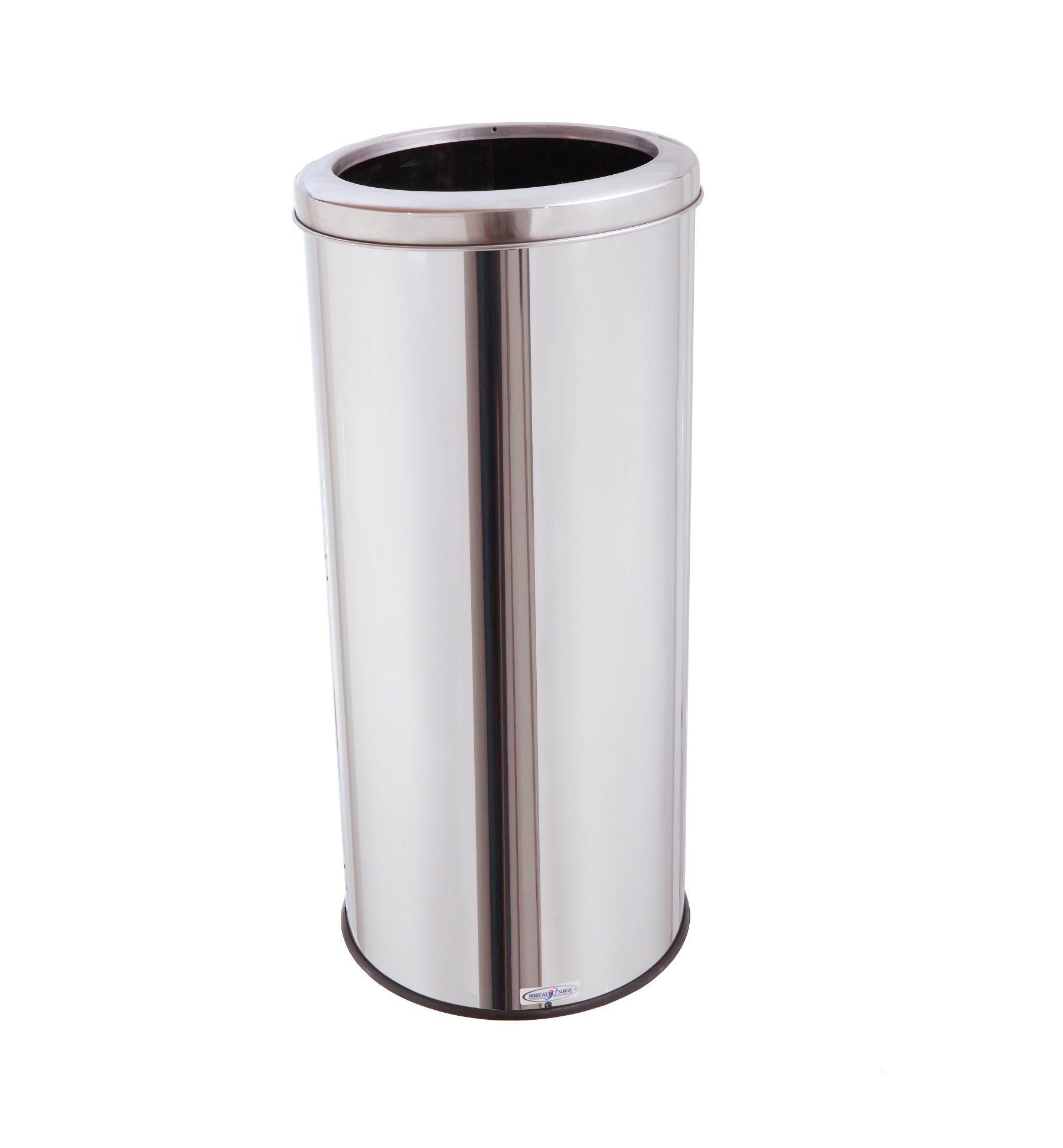 Lixeira Inox 50 Litros Com Aro Cesto De Lixo Banheiro Cozinha - 1