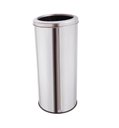 Ver imagem 1 de Lixeira Inox 50 Litros Com Aro Cesto De Lixo Banheiro Cozinha