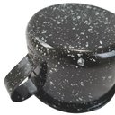 Ver imagem 5 de Caneca Esmaltada Grande Leiteira 600ml Caneca Rustico Preta