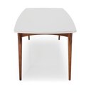 Ver imagem 3 de Mesa de Jantar Leiri com Vidro - 0076 Mmj-nc Nc-pinhão/vidro Branco 1,60m