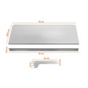 Ver imagem 4 de Bandeja Prateleira Com Reforço 30x91 para Gôndolas New Plus com Porta Etiqueta Verde - SA Gô