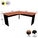 Ver imagem 3 de Mesa Escrivaninha em L 160cm X 60cm Pés Painel F5 Office