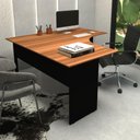 Ver imagem 1 de Mesa Escrivaninha em L 160cm X 60cm Pés Painel F5 Office