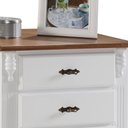 Ver imagem 2 de Mesa de Cabeceira Retrô 4 Gavetas Pés Luiz Xv 60404 Linz Móveis