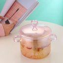 Ver imagem 4 de Panela de Vidro com Tampa e Alça, Panela de Vidro Transparente para Sopa, Macarrão, Comida para Bebê