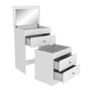 Ver imagem 5 de Pendeadeira 60cm 3 Gavetas com Banqueta Estofada Mb 1011 Movelbento